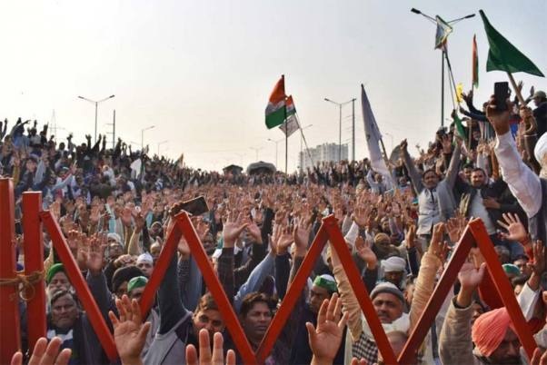 Farmers Stir: Protesting farmers block KMP expressway in Haryana