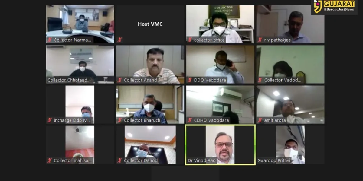 OSD video conference with collectors in view of patients inflow from other districts in Vadodara