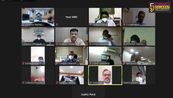 OSD video conference with collectors in view of patients inflow from other districts in Vadodara