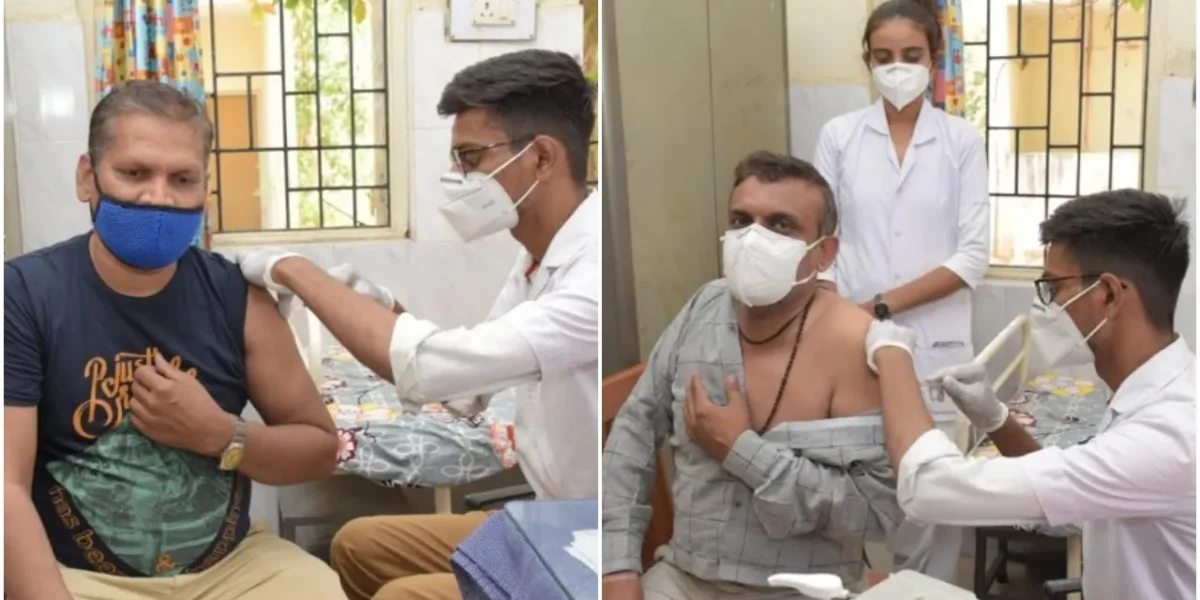 Two health workers constantly engaged in vaccination drive at Kelanpur PHC in Vadodara district