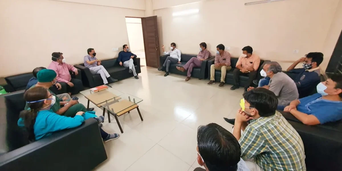 500-bed dedicated covid hospital in Samaras Hostel in Vadodara