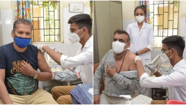 Two health workers constantly engaged in vaccination drive at Kelanpur PHC in Vadodara district