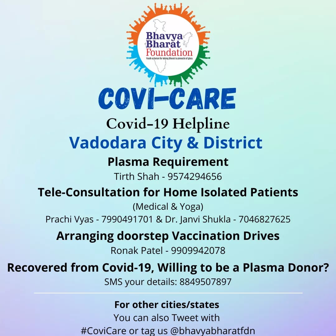 Bhavya Bharat Foundations Covicare helpline a link to life during Covid-19