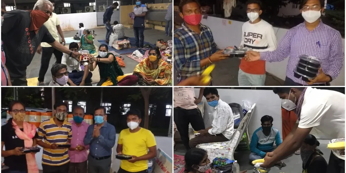 Chartered Accountants Group of Vadodara provide meals to relatives of patients undergoing treatment in government hospitals