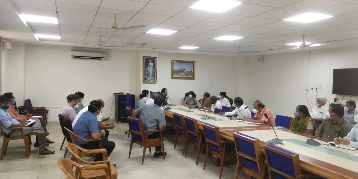 Officer on Special duty reviews Gotri Hospital in Vadodara