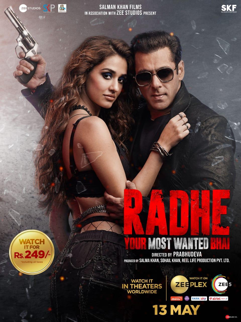 Watch Radhe at an attractive price on ZEEPlex by ZEE Studios