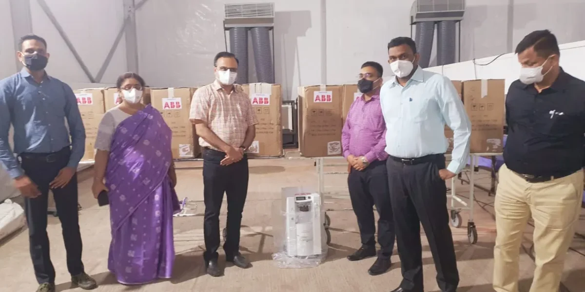OSD Dr. Vinod Rao visited the newly constructed Dome for 250 Bed QRT center at Gotri Hospital