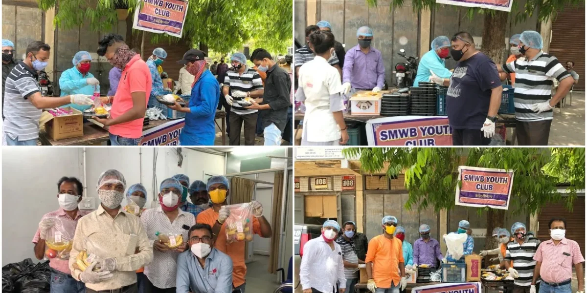 Unique Celebration of Hanuman Jayanti by SMWB Youth Club of Karelibaug in Vadodara
