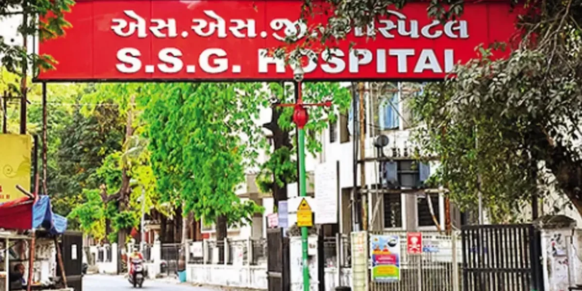 Nursing staff at Sayaji Hospital in Vadodara staged symbolic protest for their pending issues