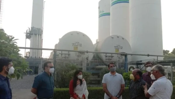 OSD, collector and SP visited Inox Plant at Karjan