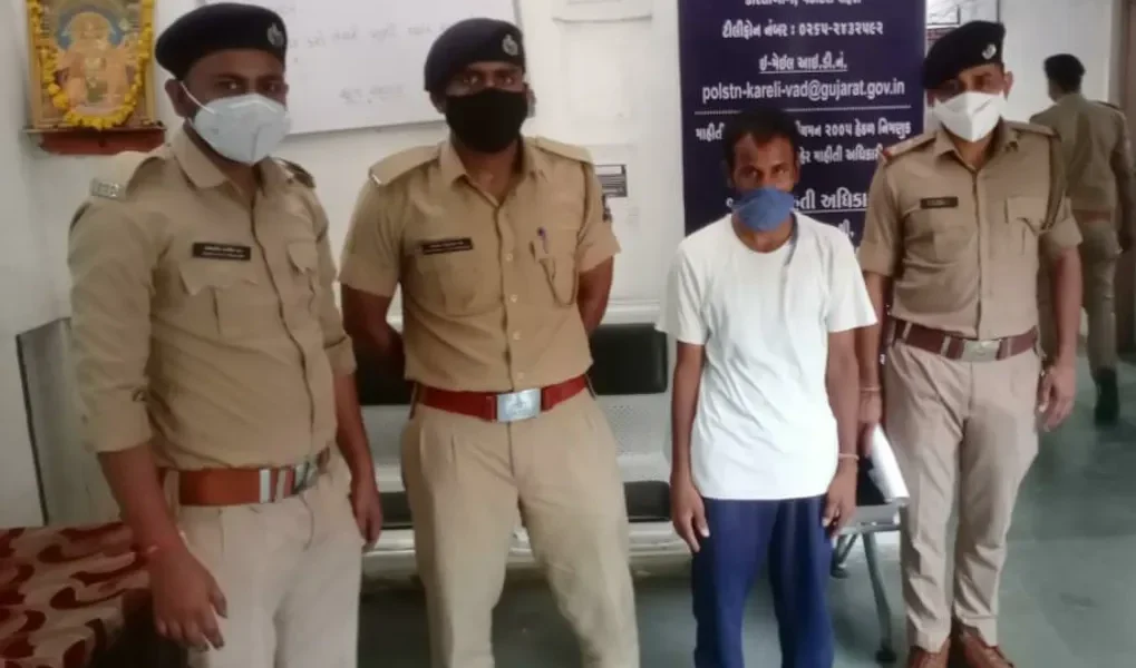 Police caught the murder accused fled from mental hospital in Vadodara