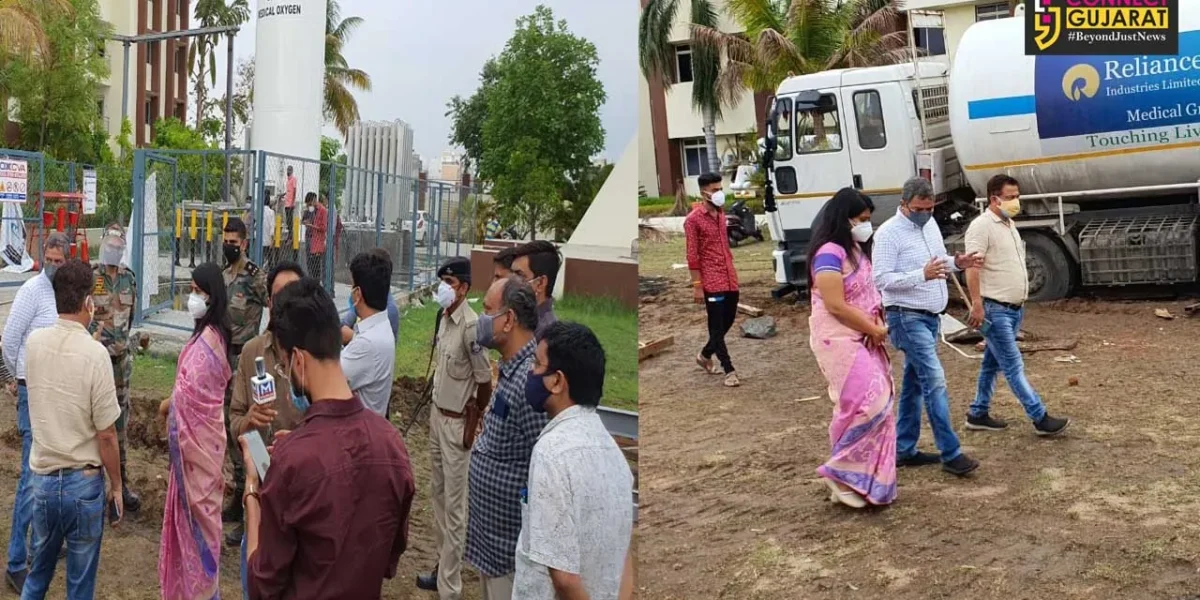Rescue operation carried out as tanker carrying oxygen supply stuck in soft ground at Pioneer Hospital campus