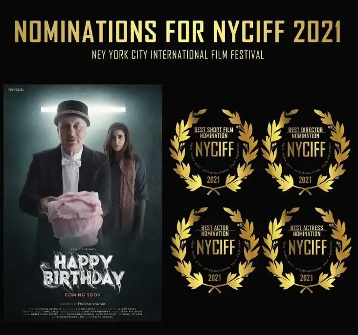 Anupam Kher bags Best Actor Award at New York Film Fest for short film Happy Birthday