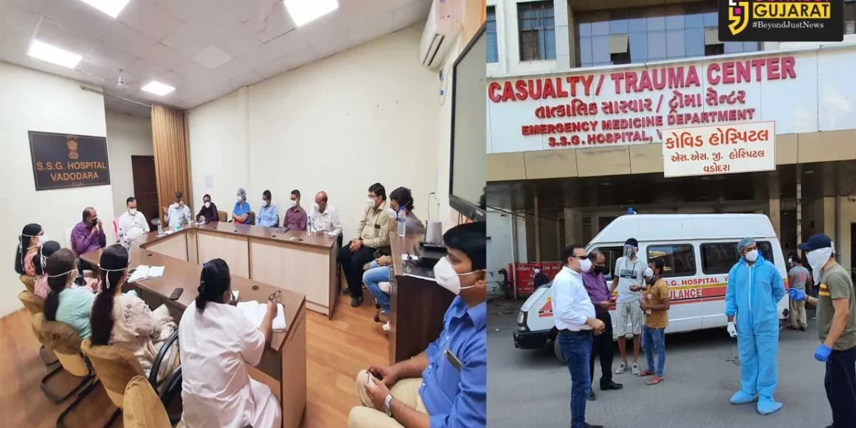 OSD interacted with relatives of patients and doctors at SSG Vadodara