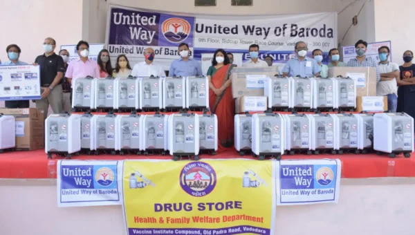 Medical devices provided for the rural area of Vadodara district by United Way of Baroda and other donors