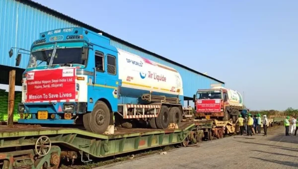 Two more Oxygen Express departs from Vadodara division of Western Railway