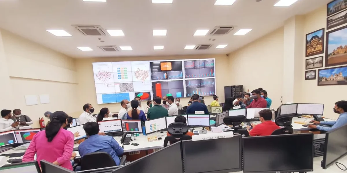 Oxygen Stock Consumption Live Desk Board launched at City Command Center in Vadodara