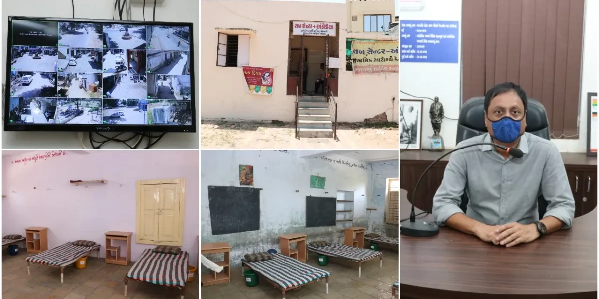 Motivational initiative to start 10 bed isolation center in Ankodiya primary school with public cooperation