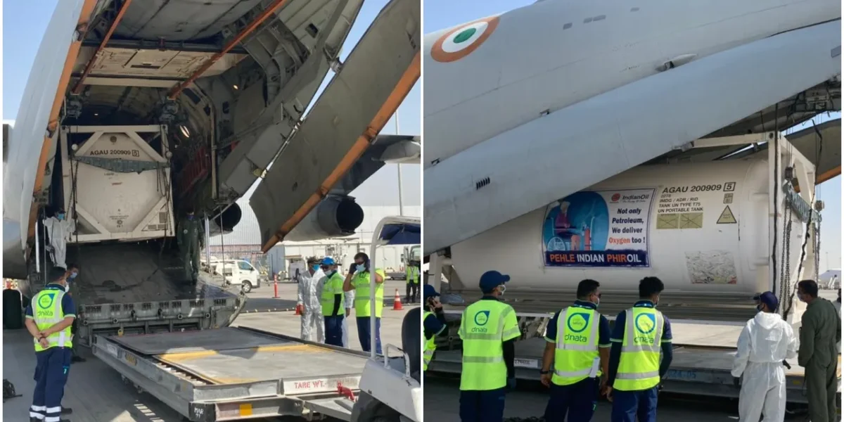 IAF airlifted cryogenic oxygen containers to Dubai