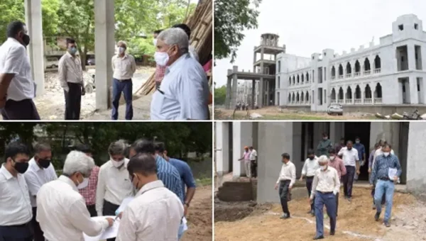Vadodara District Collector inspected the construction work of the newly constructed Collectorate