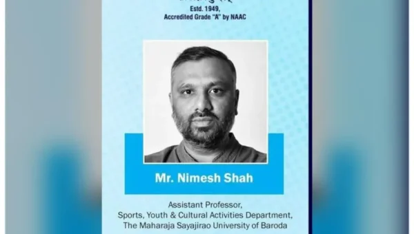 Vadodara professor’s poster with the message to stop child labor got awarded