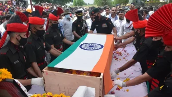 Military honours paid to Army soldiers from Gujarat who attain martyrdom in the line of duty