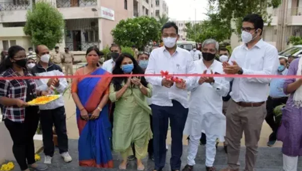 Sports Minister inaugurating two sports complexes of Parul University