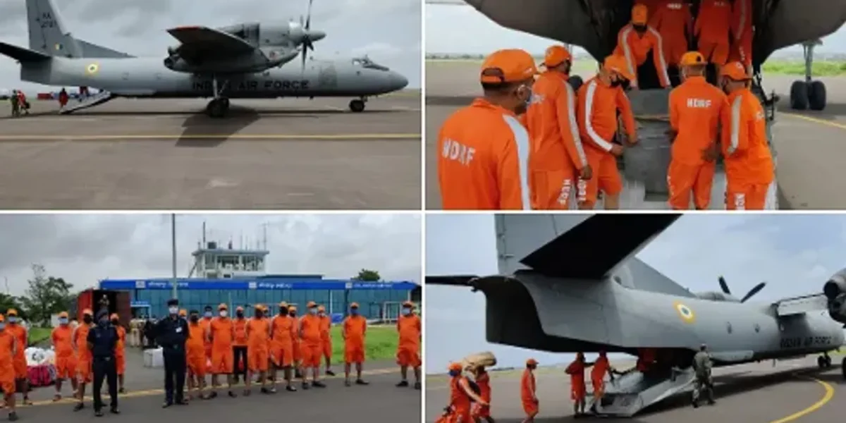 Four NDRF teams sent to Maharashtra by air from Vadodara