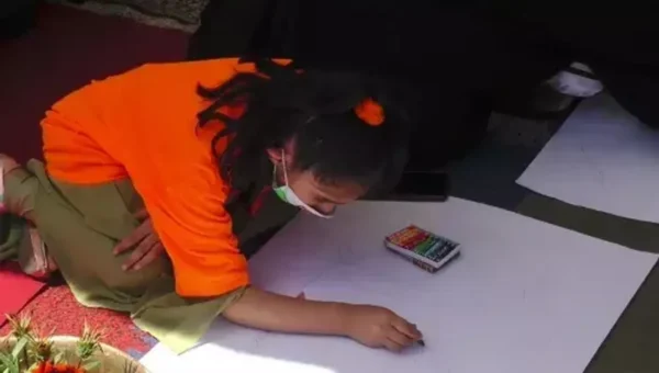 Drawing competition under the ‘Mobile to Sports’ campaign