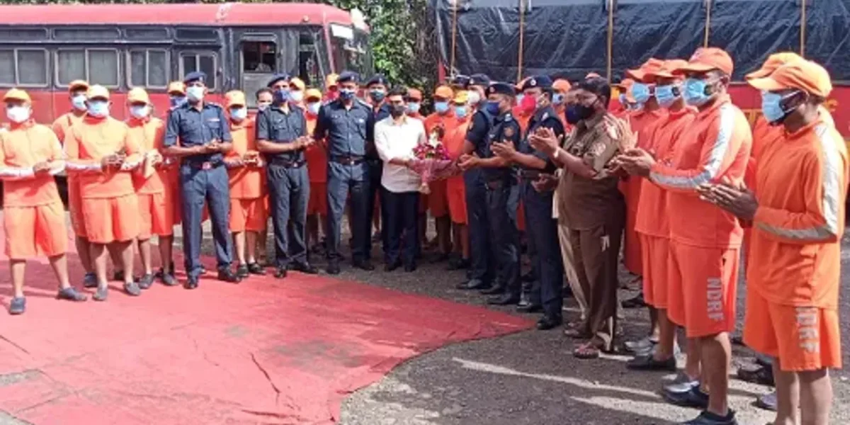 Two 6 BN NDRF teams shifted to the affected areas of Sangli as the flood receded in Kolhapur district