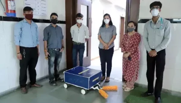 Vadodara based Parul University engineers build a contactless Automated Robot for continuous sanitation in hospitals