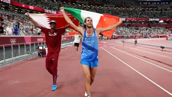 Tokyo Olympics: Italy’s Tamberi and Qatar’s Barshim, shares high jump gold