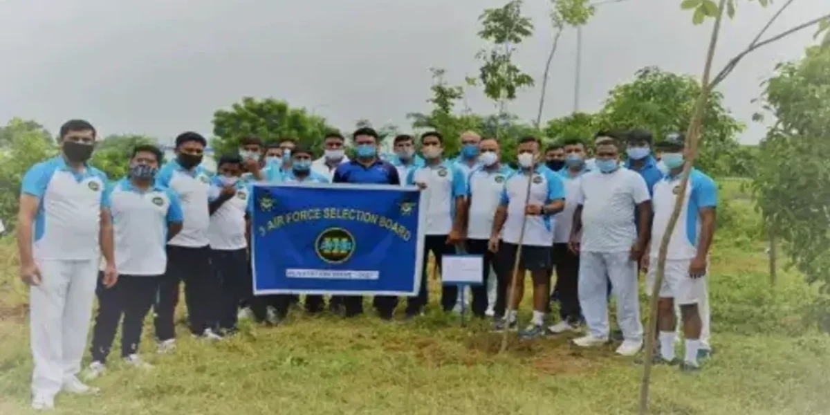 AFSB Gandhinagar carried out a plantation drive under Go Green initiative