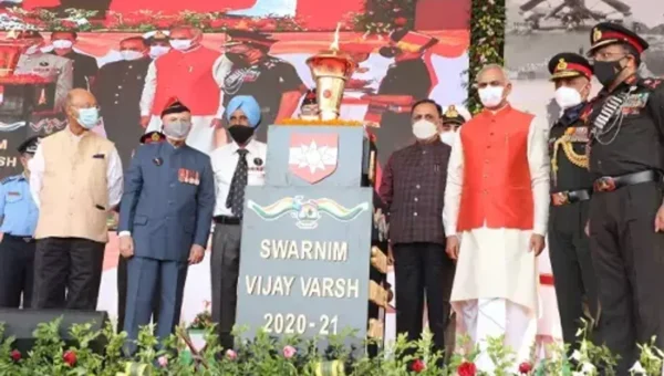 Swarnim Vijay Varsh Victory flame at Sabarmati riverfront