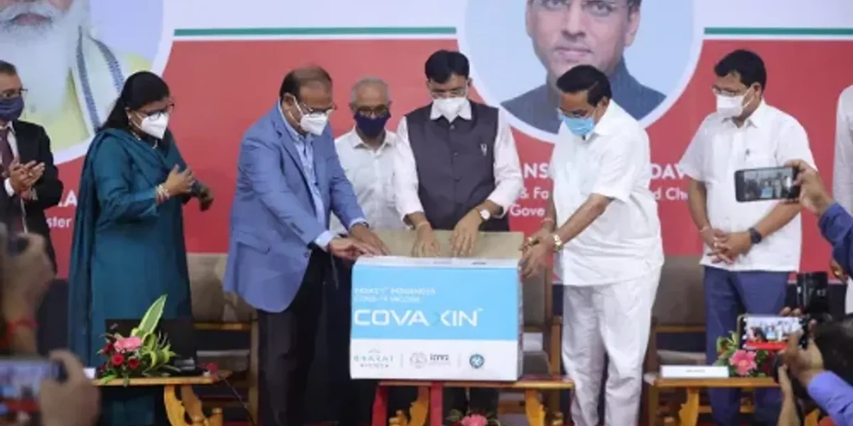 Union Minister of Health and Family Welfare, GoI, launches first commercial batch of COVAXIN manufactured in Ankleshwar, Gujarat