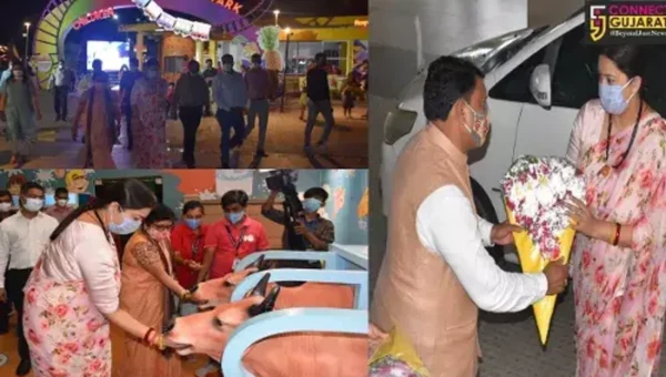 Union Minister for Women and Child Development Smriti Irani visited the Statue of Unity