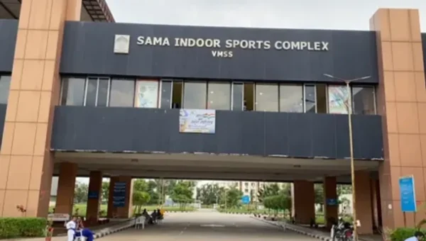 Swimming couple Viradhawal Khade and Rujuta Khade train at Sama Indoor facility in Vadodara