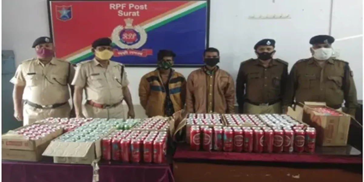 WR’s Mumbai division RPF cracks down on bootleggers carrying illegal liquor in trains