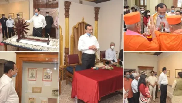 Minister of State for Home Affairs inaugurates exhibition of Gandhi paintings at Sayajibagh Museum in Vadodara