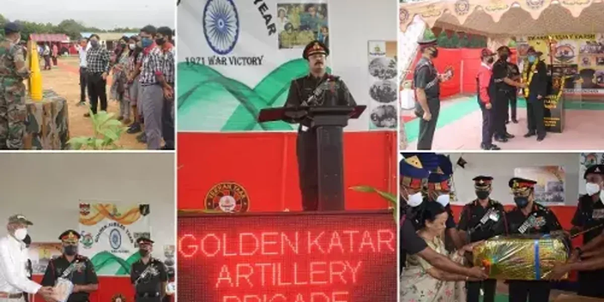 Military station Dhrangadhra conducts Swarnim Vijay Varsh victory flame ceremony