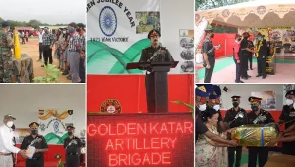Military station Dhrangadhra conducts Swarnim Vijay Varsh victory flame ceremony