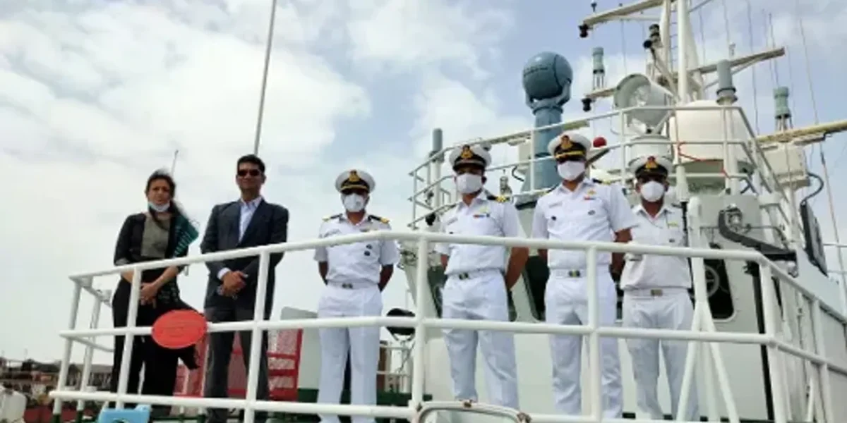 Indian Coast Guard Ship Abheek rebased at Okha