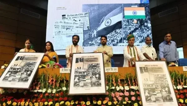 New Delhi: I&B Minister Anurag Thakur inaugurates e-photo exhibitions on Making of the Constitution and virtual film poster today