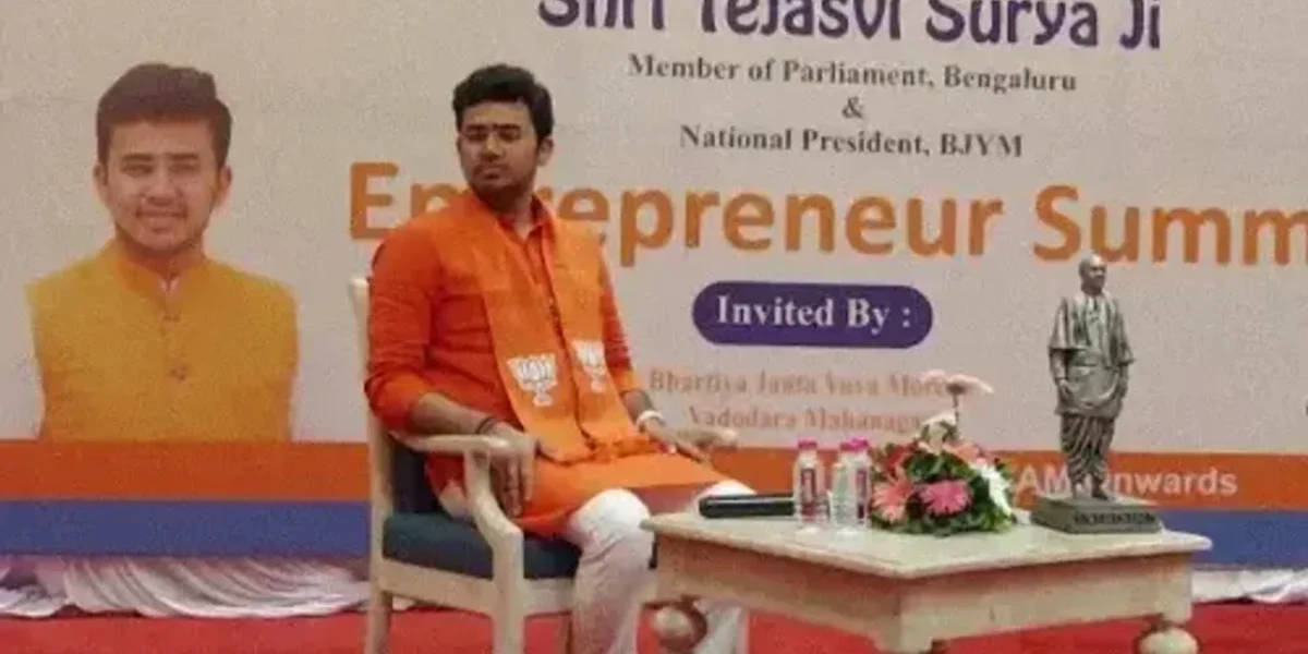 National Yuva Morcha President Tejasvi Surya attacked Rahul Gandhi on his comments on Hindutva