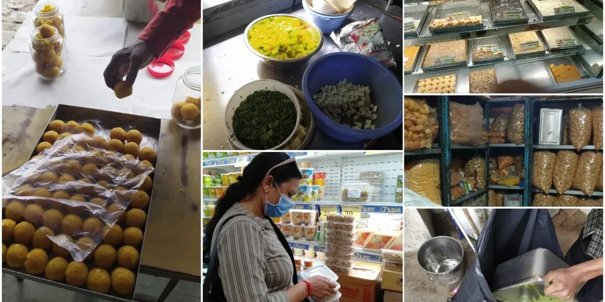 VMSS food department conduct checking at sweet and farsan shops