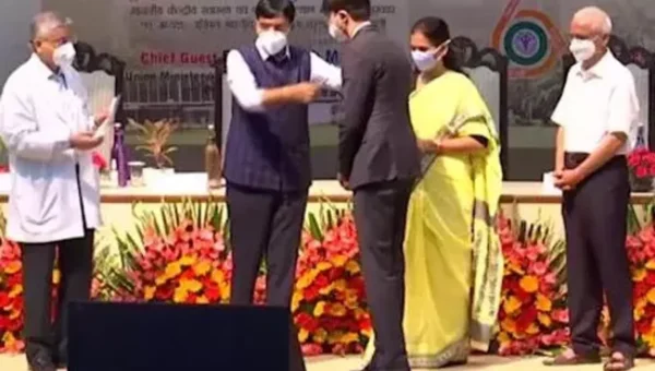 Mansukh Mandaviya attends 66th Foundation Day celebrations of AIIMS