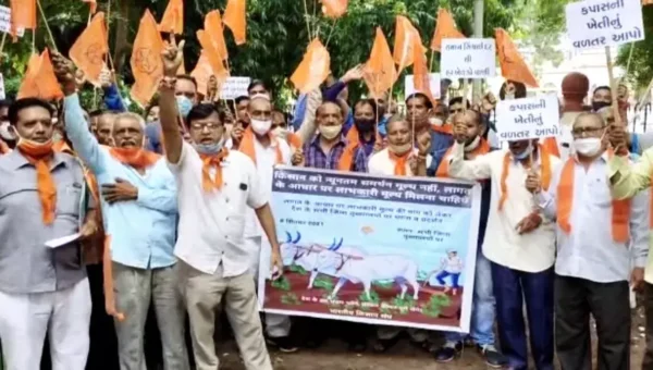 Application submitted to Collector by Bhartiya Kisan Sangh Vadodara in views of their various demands