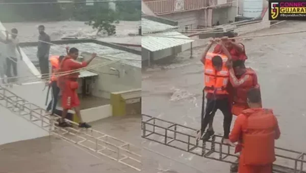 Vadodara NDRF team joins rescue operations in flood-hit areas of Jamnagar