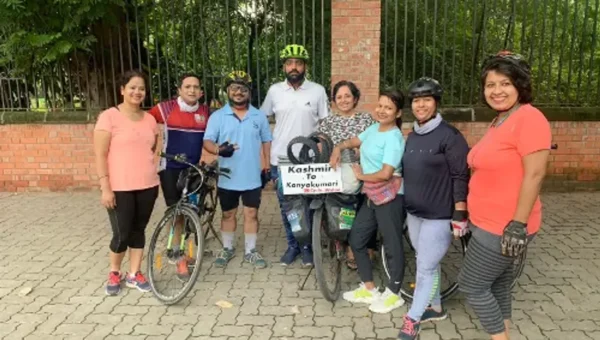 Haryana farmer cycling from Kashmir to Kanyakumari for environmental awareness