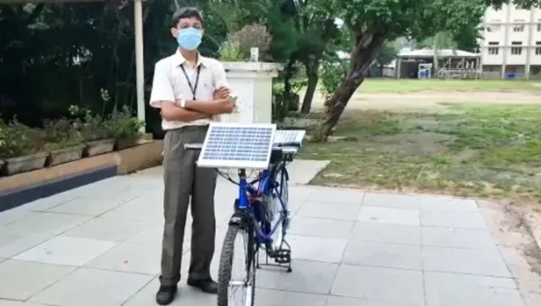 Vadodara school student turned a scrap cycle into solar powered one in just one month